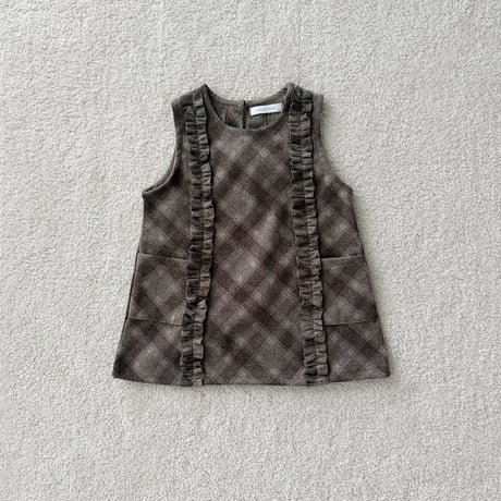 urbanrabbit/25. Check Frill Dress JS-JM