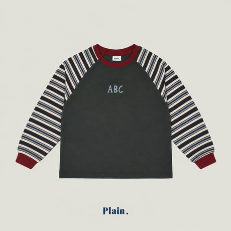 plain/18. ABC raglan T-shirt XS-XL
