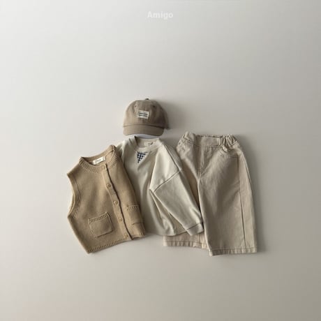 amigo/40. knit vest XS-XL