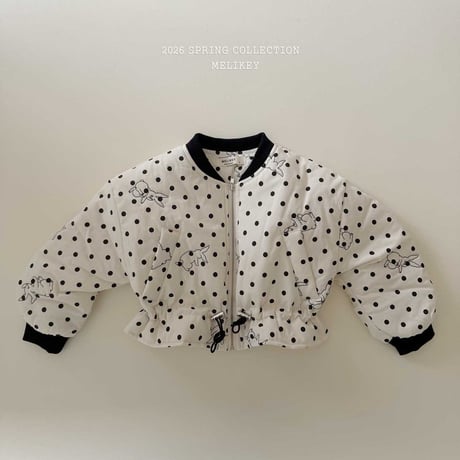 melikey/105. rabbit shirring bomber jacket JS-JM