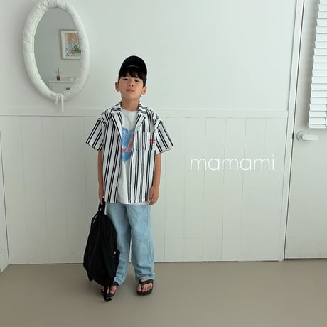 mamami/105. stripe summer shirt XS-XL