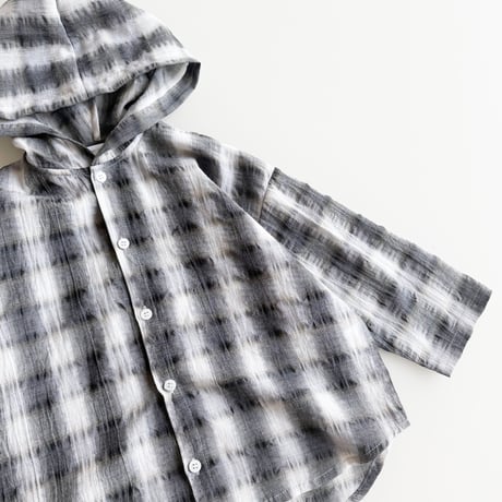 urbanrabbit/48. Check Hood Shirt Jacket XS-XL