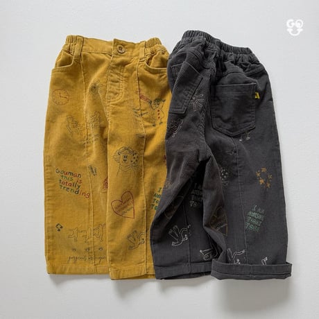 gou/69. picture Diary pants XS-XL