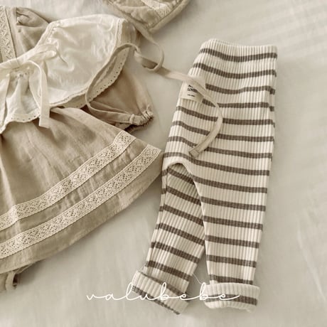 valubebe/60. stripe 2 6 leggings 6M-S