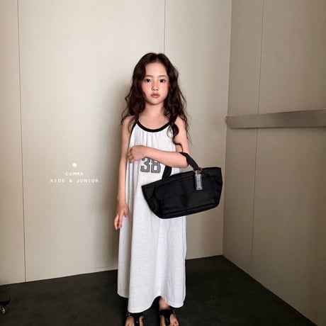 comma/221. two color long one-piece 140-150