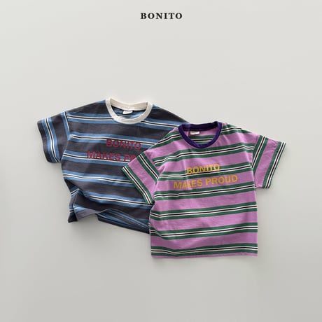 bonito/38. Proud Stripe T-shirt? 12M-XL