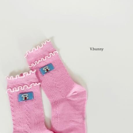 vbunny/75. dot socks set M(130-150)-XL(180-210)