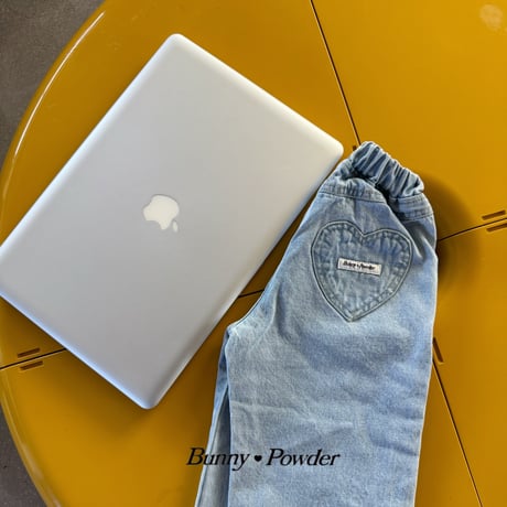 bunnypowder/85. heart denim pants S-XL