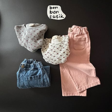 bonbonbutik/27. waffle flower T-shirt XS-XL