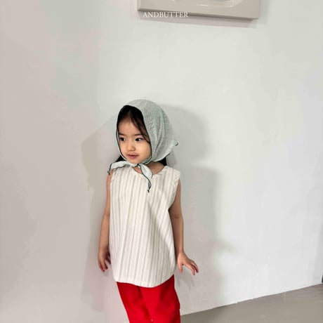 andbutter/36. Natural Button sleeveless JS-JM