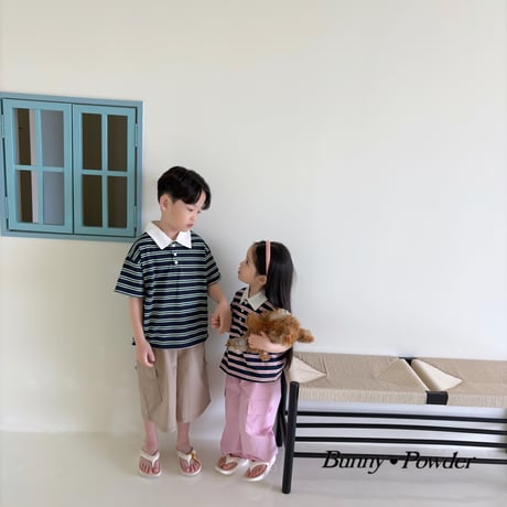 bunnypowder/186. summer collar T-shirt S-XL