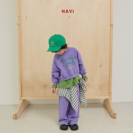 navi/25. dolri crop man-to-man S-XL