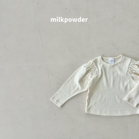milkpowder/24. shirring T-shirt 13-15