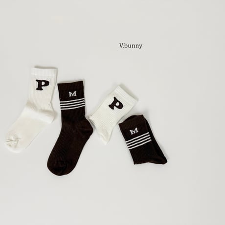vbunny/15. 6 socks socks set M(130-150)-XL(180-210)