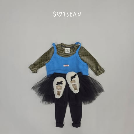 soybean/72. plan ) knit crop bustier XS-XL