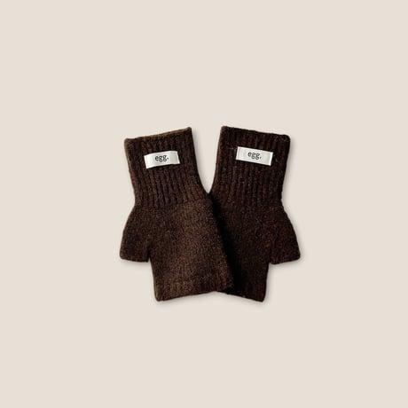 dudie/132. egg half gloves knit FREE