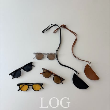 log101/5. autumn gra sunglass with necklace FREE