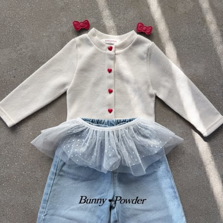 bunnypowder/59. heart button cardigan S-XL