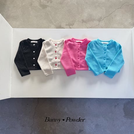 bunnypowder/59. heart button cardigan S-XL