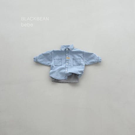 blackbean/18. matin bebe denim shirt S-M
