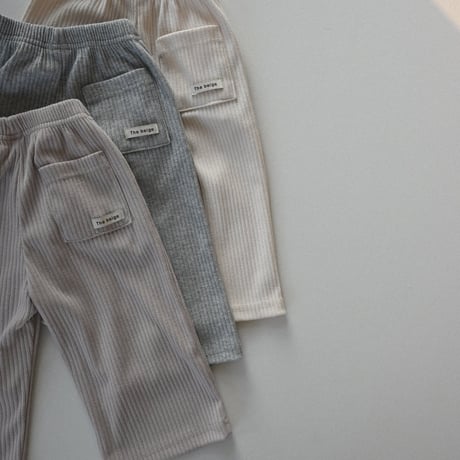 thebeige/24. SS Ribbed wide pants XXS-L