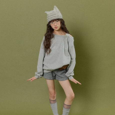 forkchips/45. glitter shorder man-to-man JS-JXL
