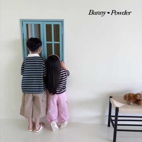 bunnypowder/186. summer collar T-shirt S-XL