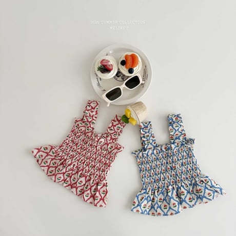 melikey/54. cherry ribbon turking blouse JS-JM