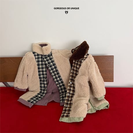 gou/113. osyare long coat XS(2-3Y)-XL(6-7Y)