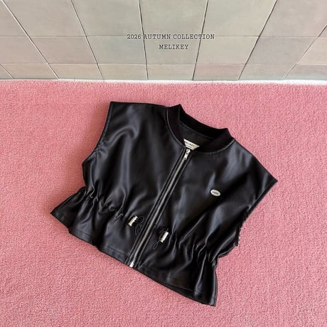 melikey/100. string ledder vest JS-JM