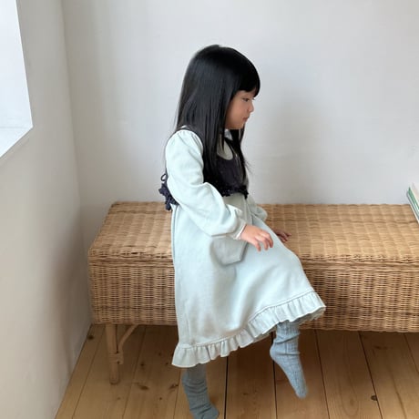 bananaj/10. lettering waffle one-piece XS-JS