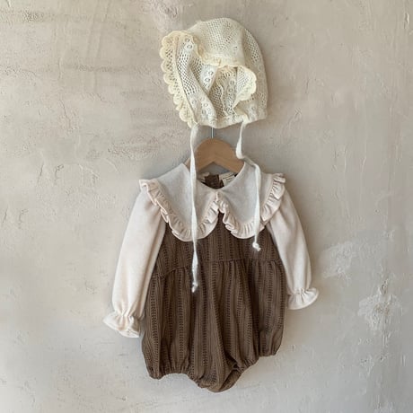 bebeholic/17. leaf collar suit S(3-6M)-L(12-18M)