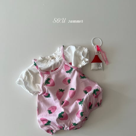 sou/19. strawberry suit sleeveless 12M-18M