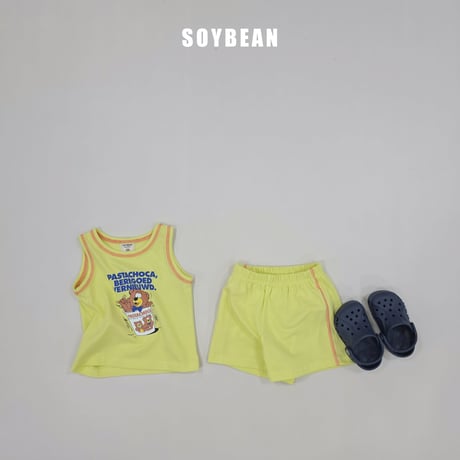 soybean/166. plan ) bear vintage updown set JS-JM