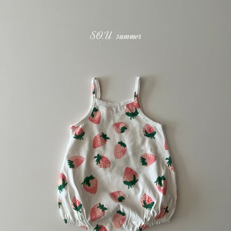 sou/19. strawberry suit sleeveless 12M-18M