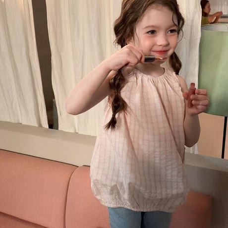 aiai/79. pink check blouse 90-130