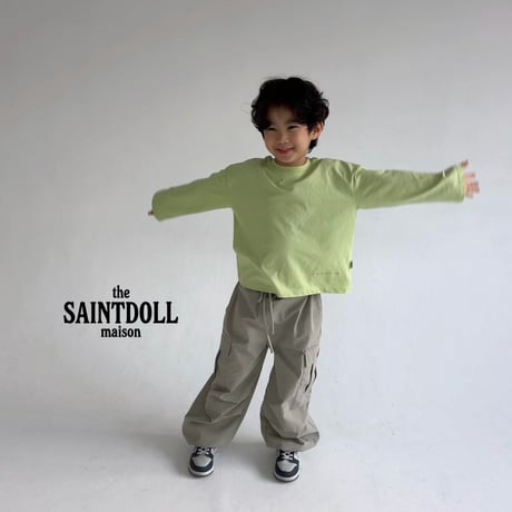 saintdoll/23. daily embroidery T-shirt ADULT