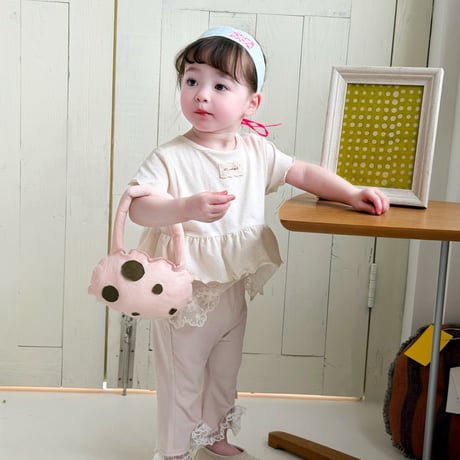 aiai/32. lovely lace T-shirt S(6M-2Y)-XL(4-5Y)