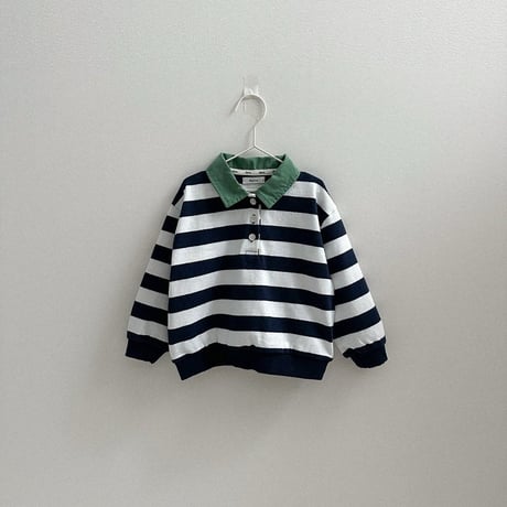 digreen/34. striped collar mtm? S-2XL