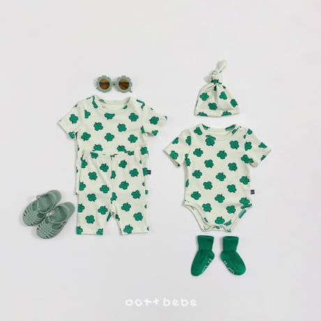 oottbebe/46. happy friends suit bonnet set S(0-6M)-M(6-12M)