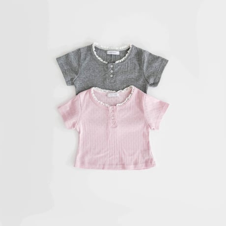 urbanrabbit/26. Eyelet Henley T-shirt XS-XL