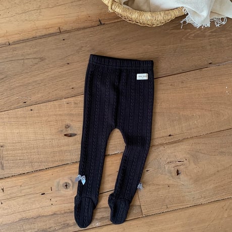 bebeholic/28. tonton ribbon yoobal leggings S(3-6M)-XL(18-24M)