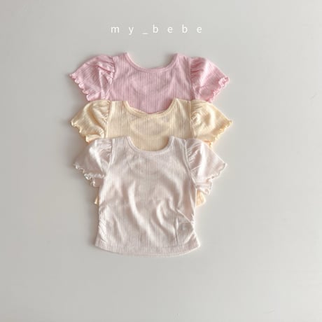 mybebe/18. x fril T-shirt XS-XL