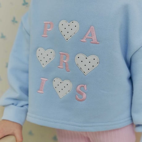 melikey/21. pari heart man-to-man XS-XL