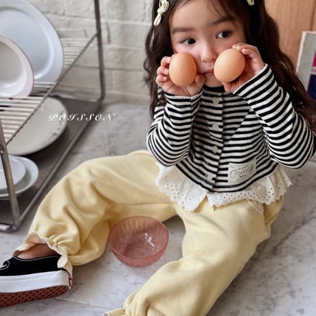 poisson/40. fril jogger pants S-XL