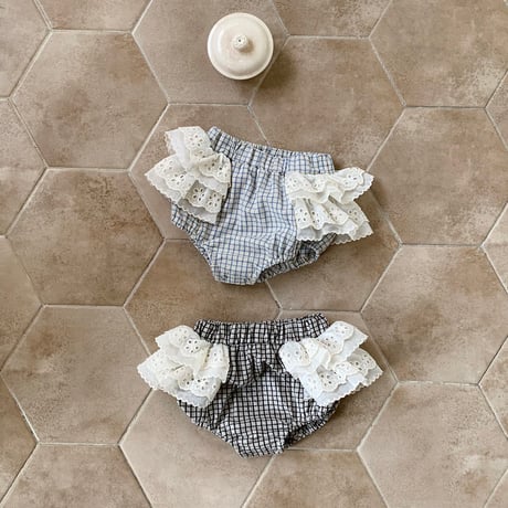 bebeholic/8. sei check bloomer S(3-6M)-L(12-18M)