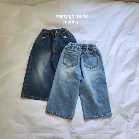 merrygoround/3. wide denim XS-2XL