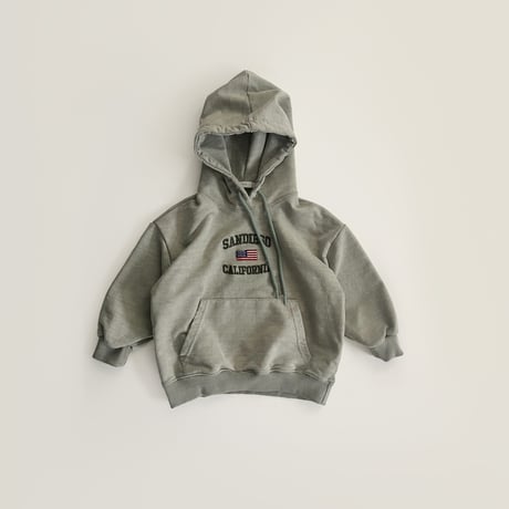 fromi/49. pigment sandy embroidery hood S-XL