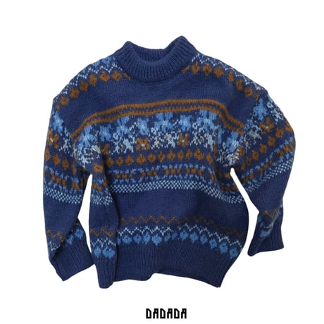 dadada/9. very blue knit M-XL