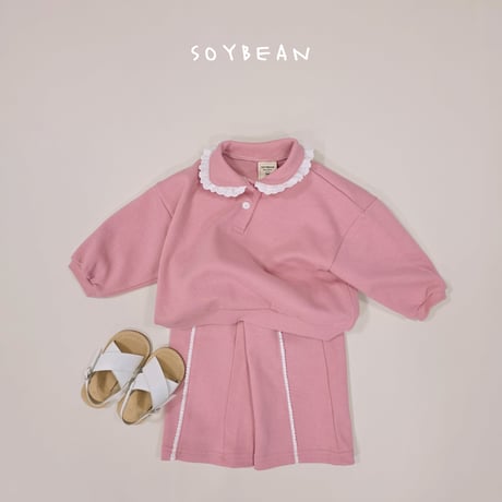 soybean/119. collar fril updown set XS-XL